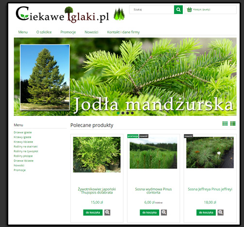Sklep internetowy Ciekawe Iglaki - drzewa, krzewy, rośliny ozdobne